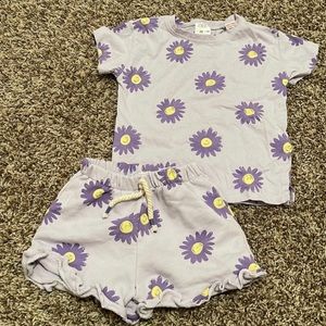 Zara Purple daisy set